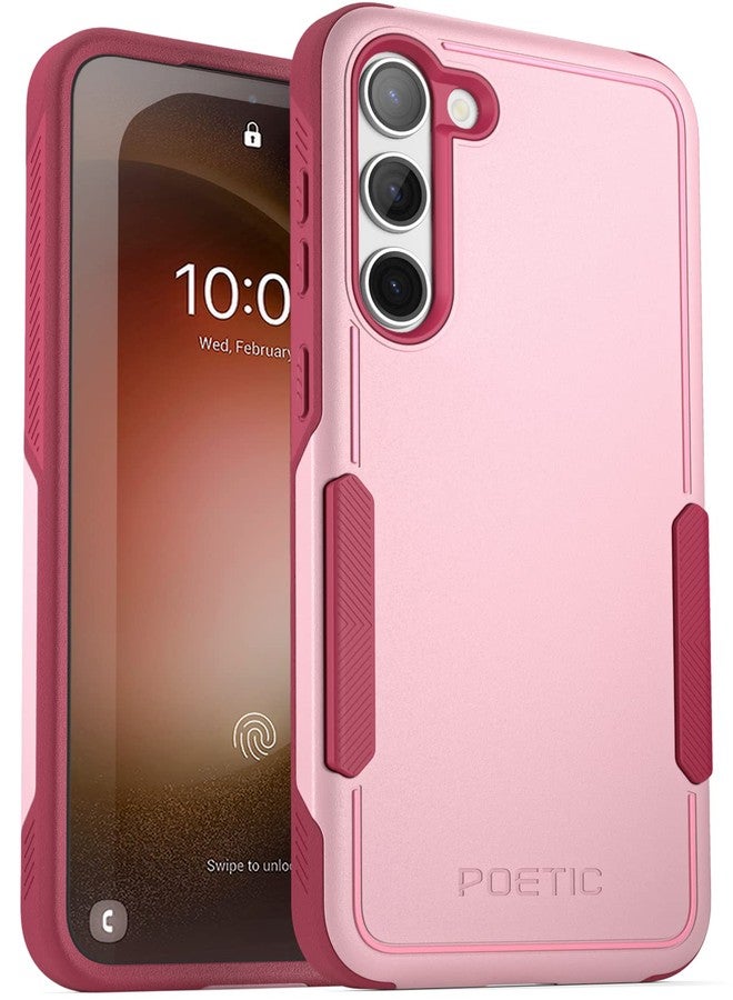 Poetic Neon Series Case Compatible with Galaxy S23 Plus 5G 6.7 inch, Dual Layer Heavy Duty Tough Rugged Lightweight Slim Shockproof Protective Cover Case, Light Pink - Image 1